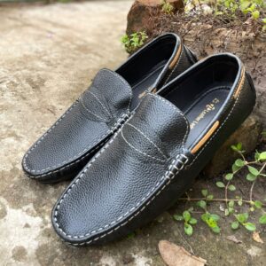 Leather Lodge Men's Loafer With Side Strap