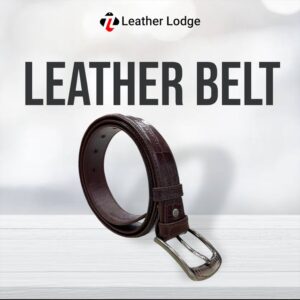 Leather Lodge Original Leather Belt 33mm Croco Dies Strap