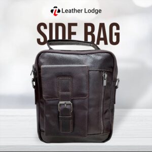 Leather Lodge Side Bag With Mobile Pocket