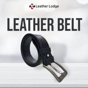Leather Lodge Original Leather Belt 42mm Strap Dies Black