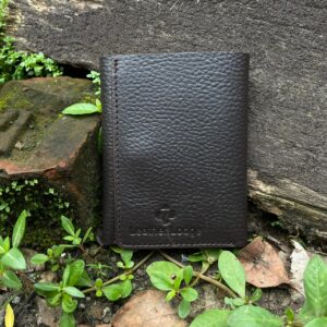 Leather Lodge Tri Fold Short Wallet With Press Button